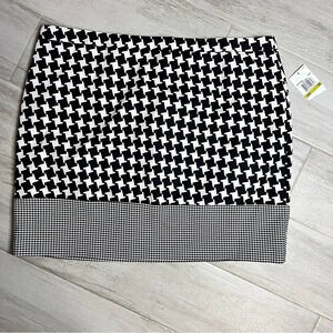 Michael Michael Kors Mixed Geometric Black and White Skirt, Women’s Size 14